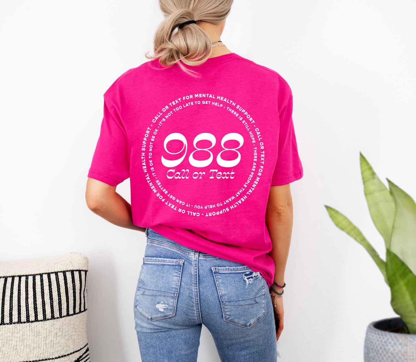 988 Suicide Awareness Crewneck Sweatshirt | Suicide Awareness Month Sweater | 988 Hotline Awareness