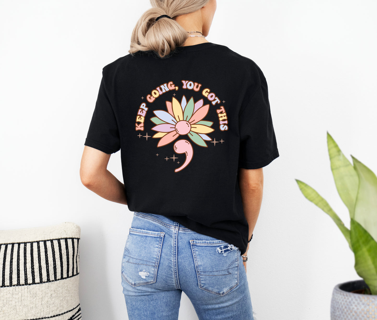 Keep Going SemiColon Shirt | Suicide Awareness Month T-shirts | Mental Health Awareness