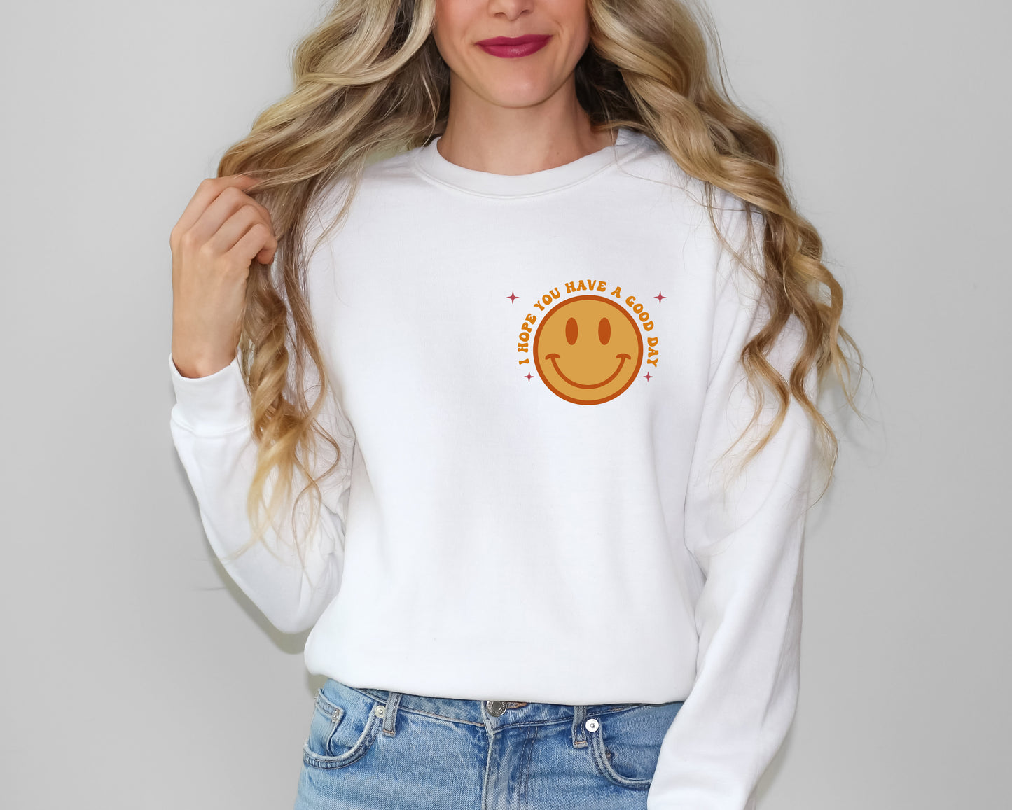 Dear Person Behind Me Sweaters Smiley Face | Mental Health Awareness Sweater | Happiness Tees