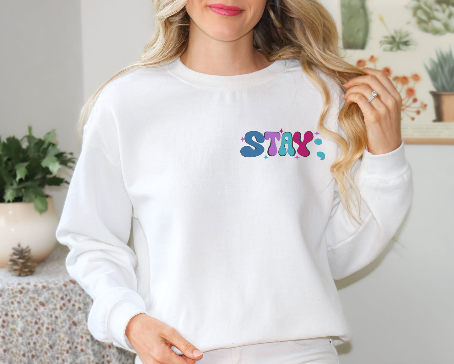 It's Ok if All You Did Was Breathe Crewneck Sweaters | Motivational Suicide Awareness T Shirts | Mental Health Clothing