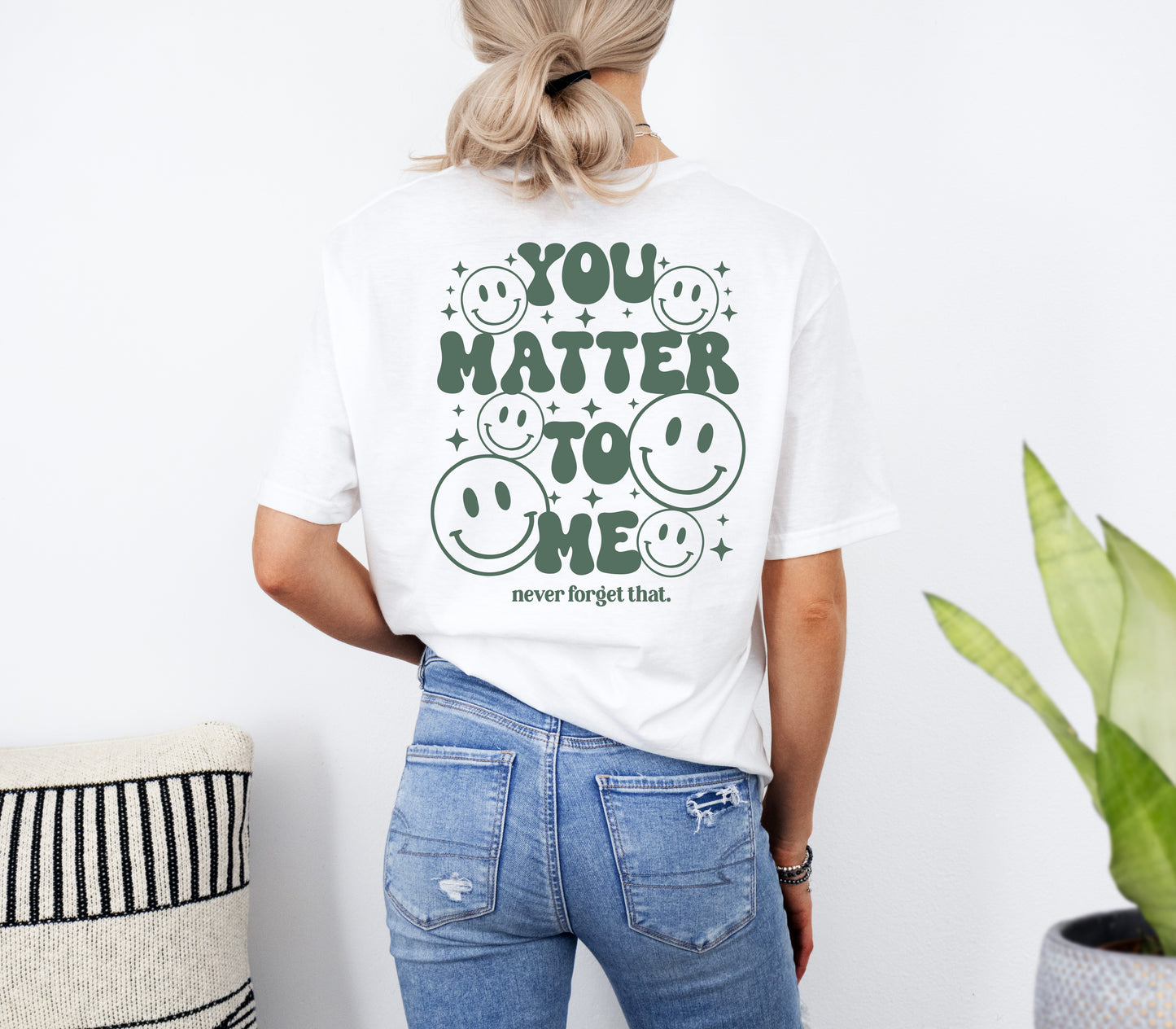 You Matter To Me Sweatshirt | Mental Health Clothing | Smiley Groovy Mental Health