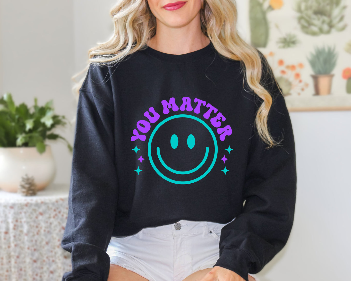 It's A Beautiful Day to Stay Alive Crewneck | You Matter Shirt | Mental Health Shirt | Mental Health Awareness