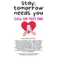 Stay Tomorrow Needs You T-Shirt |  Dear Person Behind Me Shirts | Suicide Awareness T Shirts